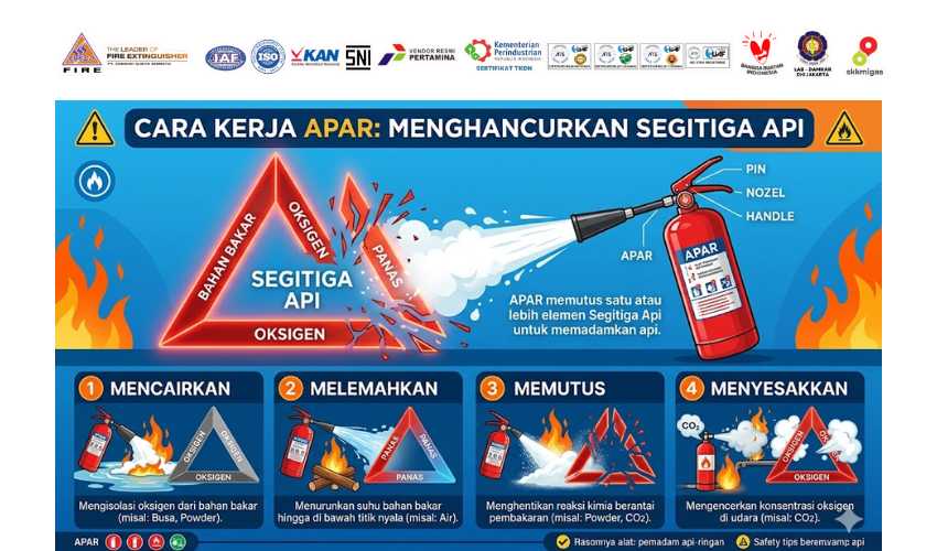 4 Jenis Jenis alat pemadam api yang Wajib Ada di Rumah & Kantor, Klasifikasi alat pemadam api ringan rumah, Daftar APAR kantor standar K3, Jual pemadam api serbaguna Kediri, Perbedaan media powder CO2 dan foam, Harga tabung pemadam api standar SNI, Distributor alat keselamatan kerja resmi, Isi ulang APAR berkualitas bergaransi, Proteksi kebakaran aset dan keluarga, Jual alat pemadam api portable clean agent, Supplier alat pemadam kebakaran bersertifikat Damkar.
