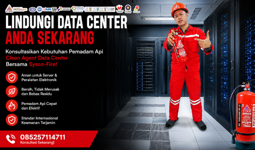 pemadam api clen agent, pemadam api clean agent data center, fire suppression system profesional, novec 1230 fm200 inergen solution, proteksi kebakaran estetik modern, gas clean agent tanpa residu, K3 perkantoran modern berkelanjutan, sustainable fire solution indonesia, zero downtime fire protection, sistem pemadam api server room, NFPA 2001 compliant fire system