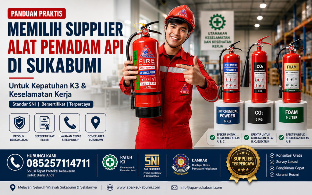 supplier alat pemadam api terpercaya jakarta, distributor alat keselamatan kebakaran industri, jual apar bubuk kering standar sni, layanan isi ulang tabung pemadam api bergaransi, perlengkapan proteksi kebakaran gedung bertingkat, solusi pencegahan kebakaran untuk gudang, harga alat pemadam api ringan per kilogram, distributor fire extinguisher co2 dan powder, konsultan keselamatan kebakaran dan audit risiko, penyedia alat safety kebakaran bersertifikat