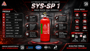 Alat Pemadam Api Powder 1Kg SNI Bersertifikat Resmi dan Bergaransi