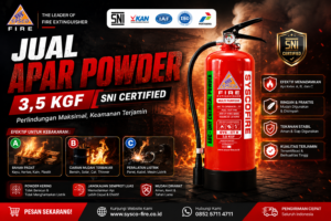 Alat Pemadam Api Powder Powder 3,5Kg SNI bersertifikat resmi dan bergaransi