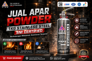 Jual APAR Powder 1Kg Stainless Steel Premium Anti Karat Terpercaya