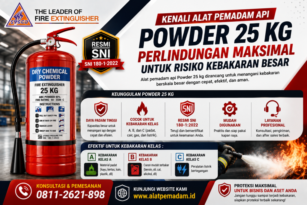 kenali alat pemadam powder 25 kg