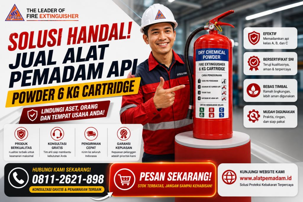  solusi handal jual alat pemadam api 6 kg