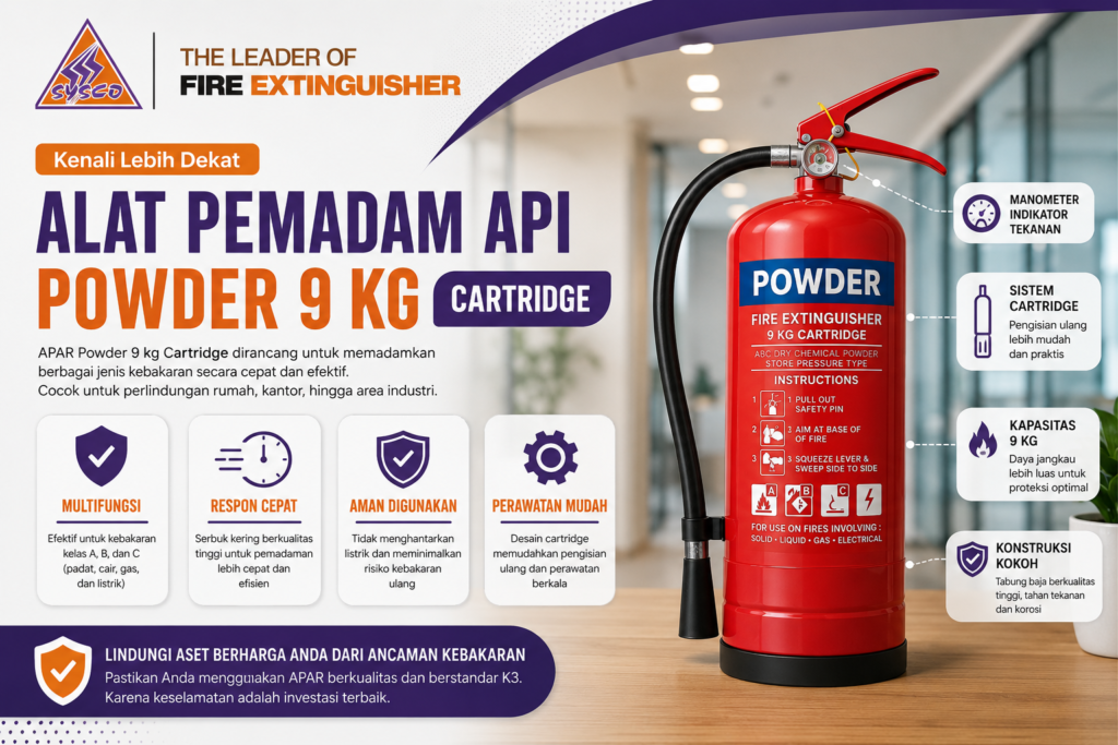 poster alat pemadam api powder 9 kg