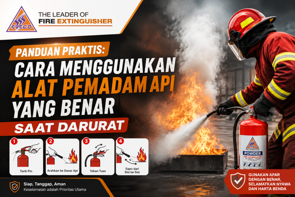 cara menggunkan alat pemadam