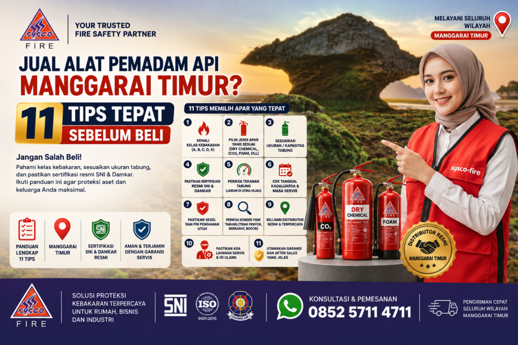 Jual Alat Pemadam Api, Distributor Pemadam Api Manggarai Timur, Harga APAR Industri Flores, Pusat Pengadaan APAR Korporat NTT, Layanan Refill APAR Proyek Konstruksi, Agen Resmi Perlengkapan Keselamatan Kerja, Supplier Tabung Pemadam Clean Agent, Perawatan Pemadam Api Pabrik, Standar Keamanan Fasilitas Komersial Manggarai, Solusi Mitigasi Bencana Api, Jual Alat Pemadam Api Manggarai Timur