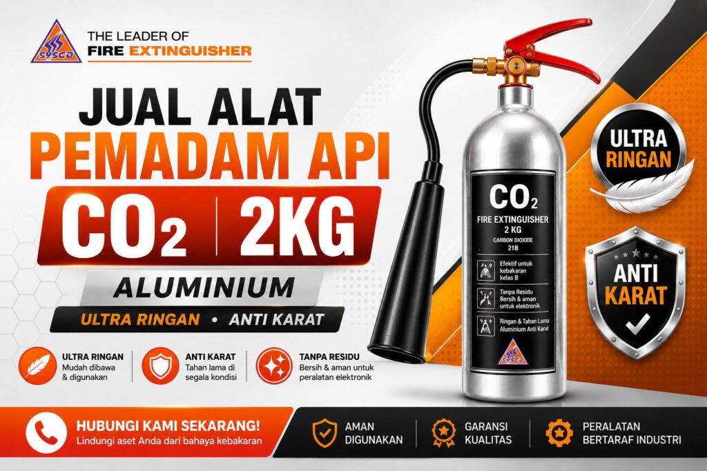 poster jual alat pemadam api CO2 2kg