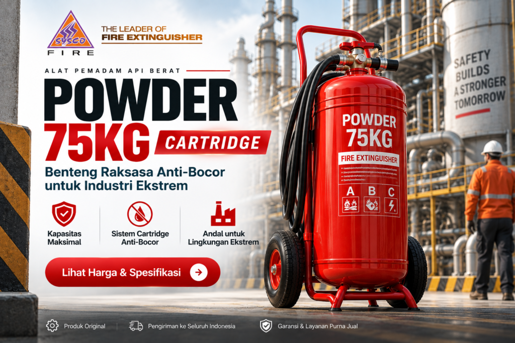 Harga Alat Pemadam Api Berat Powder 75kg Cartridge: Benteng Raksasa Anti-Bocor untuk Industri Ekstrem