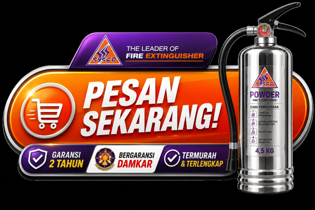 Harga Alat Pemadam Api Powder 4,5kg Bergaransi Damkar 2 Tahun Termurah & Terlengkap