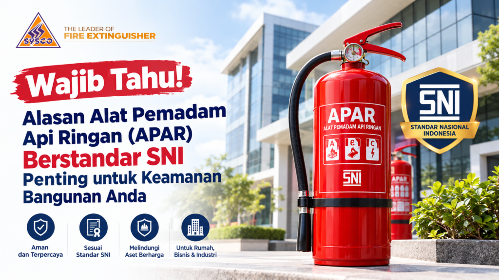 Wajib Tahu! Alasan Alat Pemadam Api Ringan (APAR) Berstandar SNI Penting untuk Keamanan Bangunan Anda