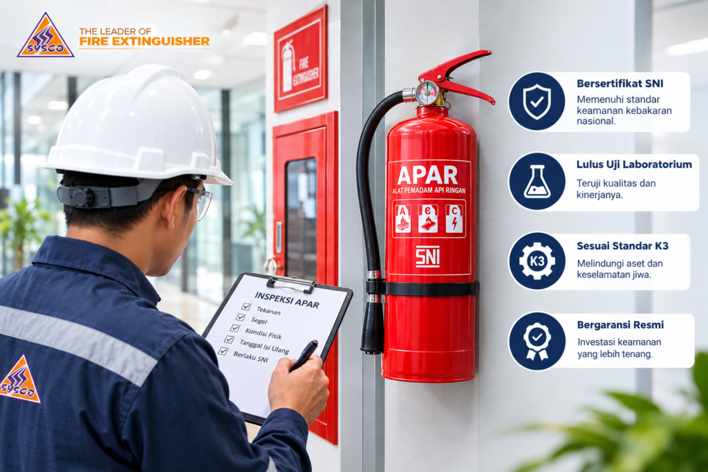 Wajib Tahu! Alasan Alat Pemadam Api Ringan (APAR) Berstandar SNI Penting untuk Keamanan Bangunan Anda