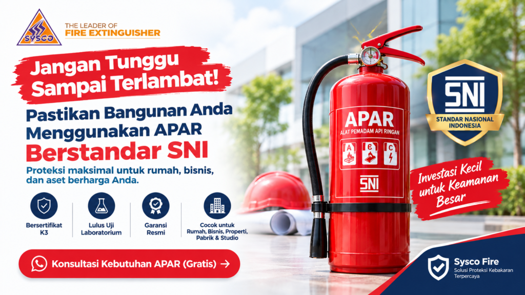 Wajib Tahu! Alasan Alat Pemadam Api Ringan (APAR) Berstandar SNI Penting untuk Keamanan Bangunan Anda