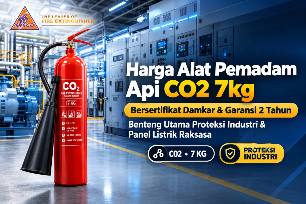 Harga Alat Pemadam Api CO2 7kg Bersertifikat Damkar & Garansi 2 Tahun: Benteng Utama Proteksi Industri & Panel Listrik Raksasa
