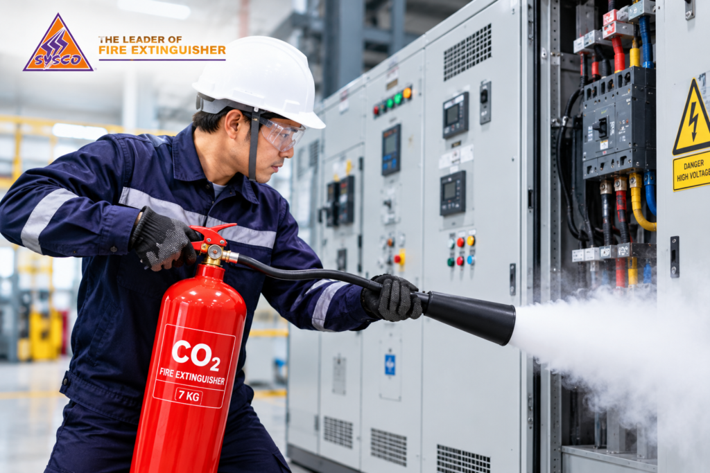 Harga Alat Pemadam Api CO2 7kg Bersertifikat Damkar & Garansi 2 Tahun: Benteng Utama Proteksi Industri & Panel Listrik Raksasa
