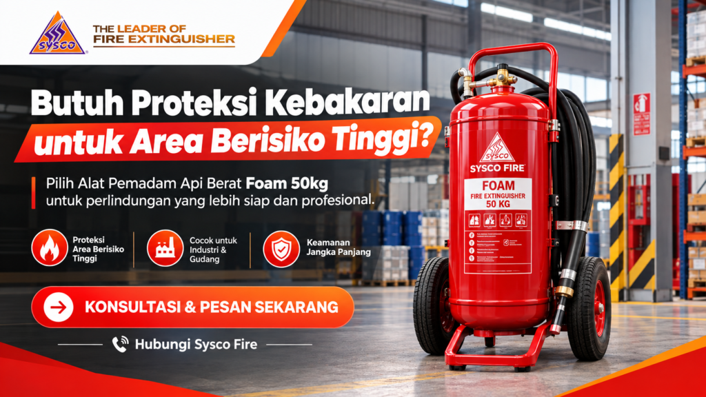 Update Harga Alat Pemadam Api Berat Foam 50kg: Panduan Investasi Proteksi Kebakaran Area Berisiko Tinggi
