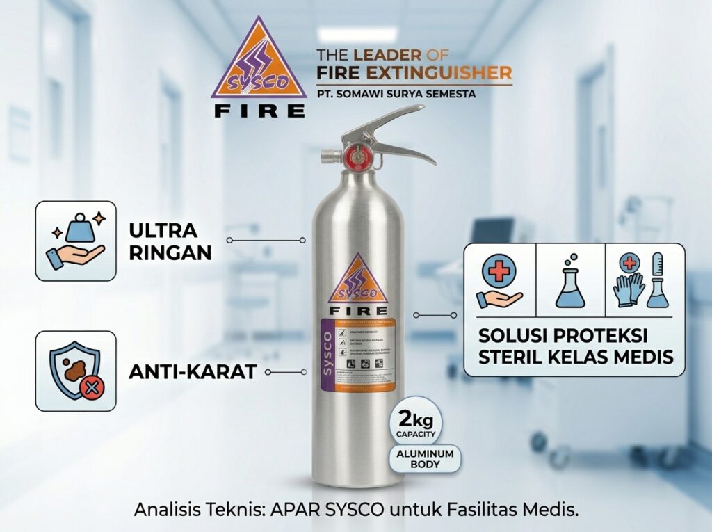 Harga Alat Pemadam Api CO2 2kg Alumunium: Ultra Ringan, Anti-Karat, & Solusi Proteksi Steril Kelas Medis
