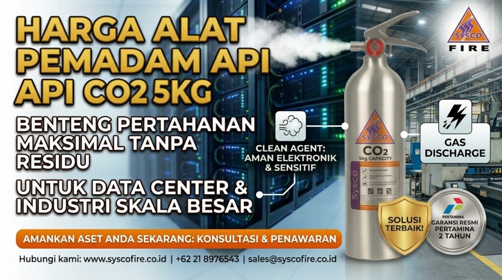 Harga Alat Pemadam Api CO2 5kg: Benteng Pertahanan Maksimal Tanpa Residu untuk Data Center & Industri Skala Besar
