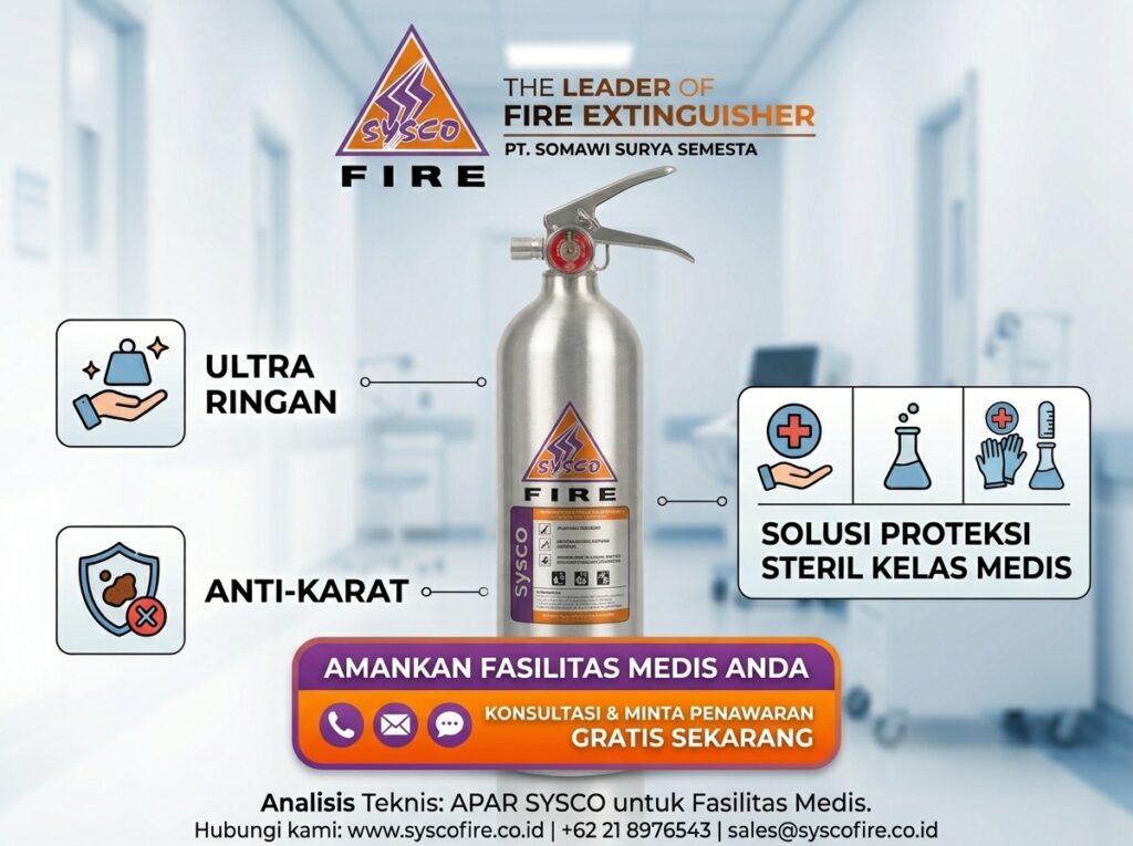 Harga Alat Pemadam Api CO2 2kg Alumunium: Ultra Ringan, Anti-Karat, & Solusi Proteksi Steril Kelas Medis