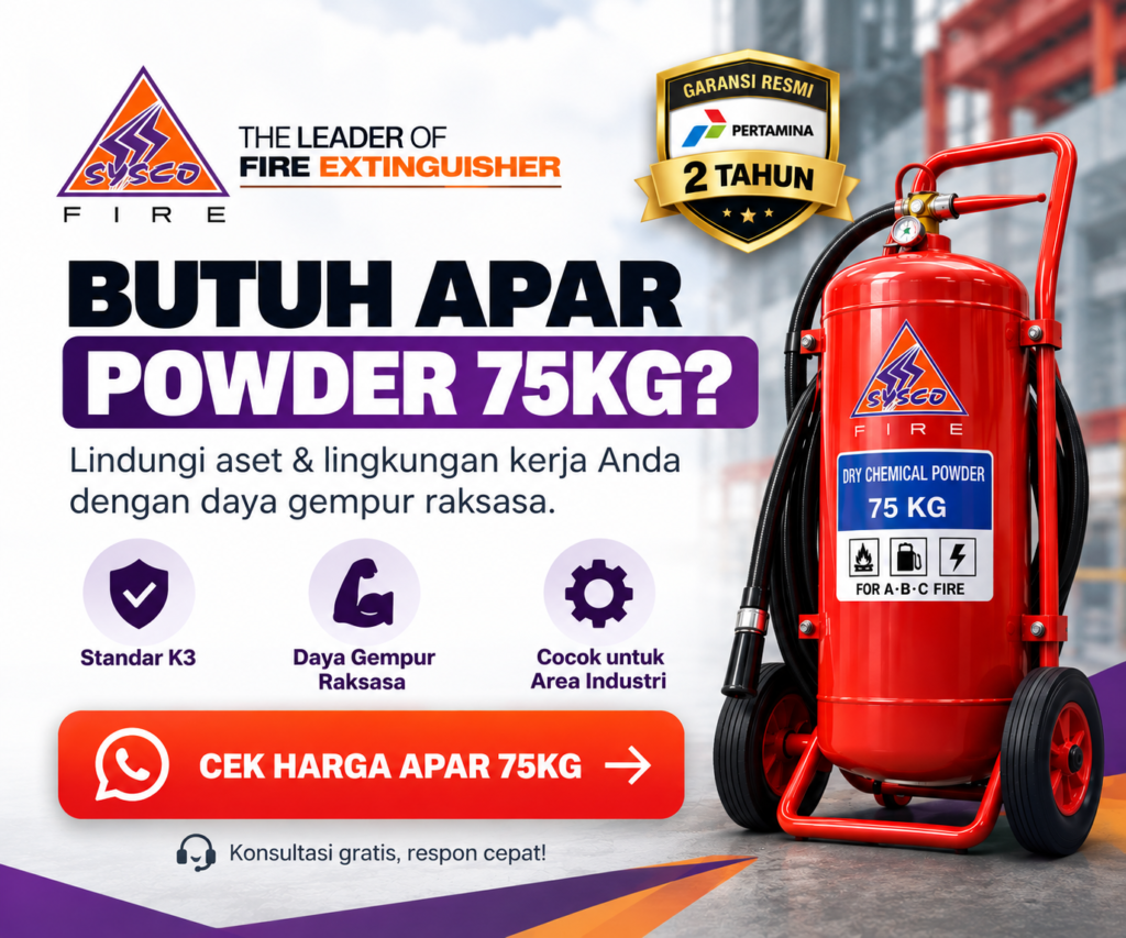 iklan Harga Alat Pemadam Api Berat Powder 75kg Standar K3 dengan Daya Gempur Raksasa