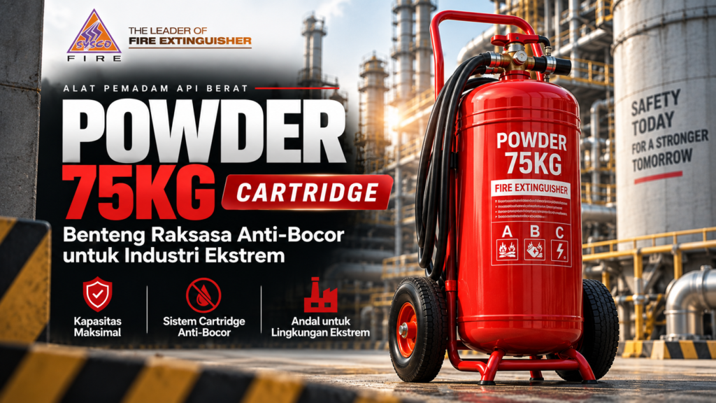 Harga Alat Pemadam Api Berat Powder 75kg Cartridge: Benteng Raksasa Anti-Bocor untuk Industri Ekstrem