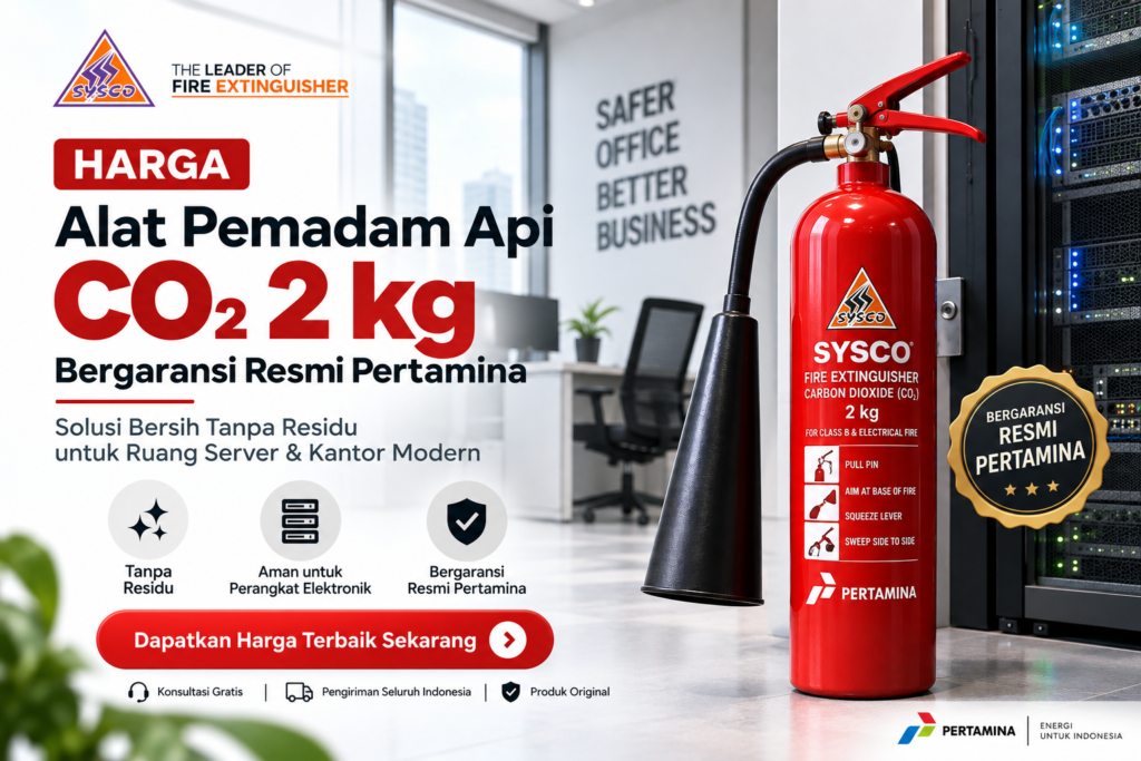 Harga Alat Pemadam Api CO2 2 kg Bergaransi Resmi Pertamina: Solusi Bersih Tanpa Residu untuk Ruang Server & Kantor Modern