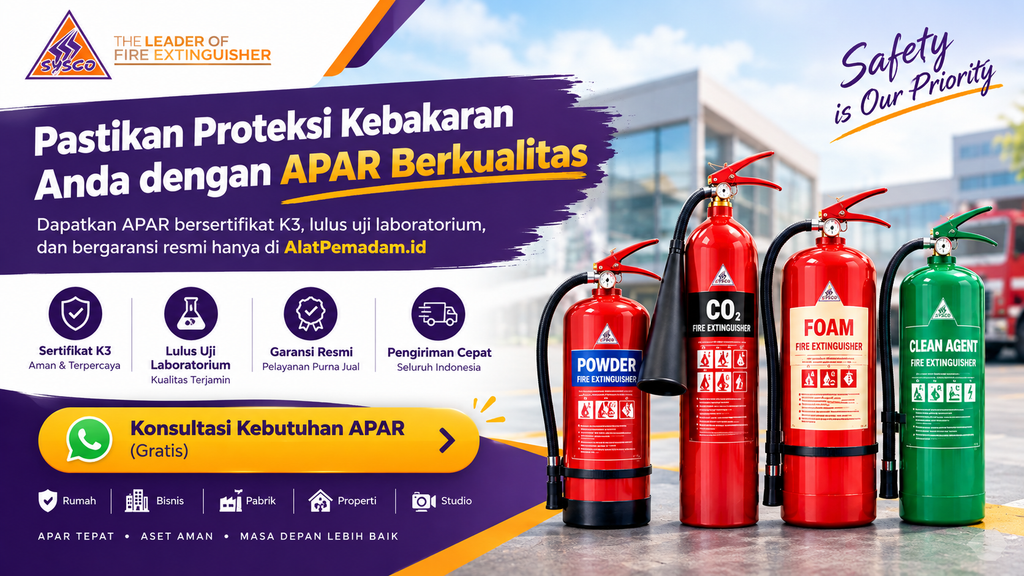Kenali Jenis APAR dan Kegunaannya untuk Proteksi Kebakaran