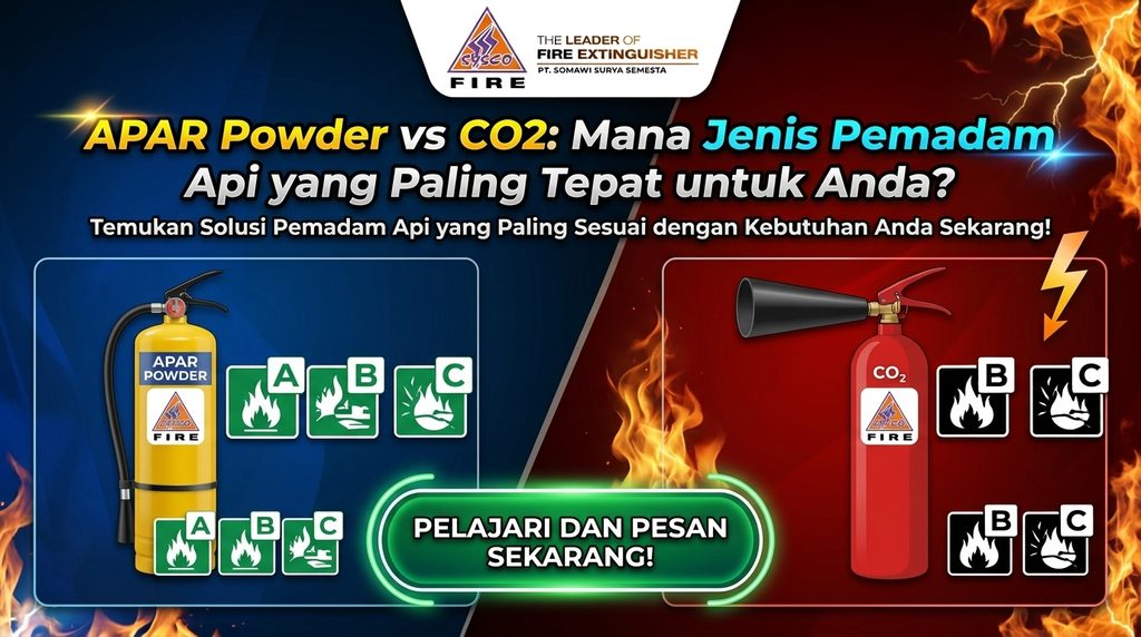 promosi APAR Powder vs CO2: Mana Jenis Pemadam Api yang Paling Tepat untuk Anda?
