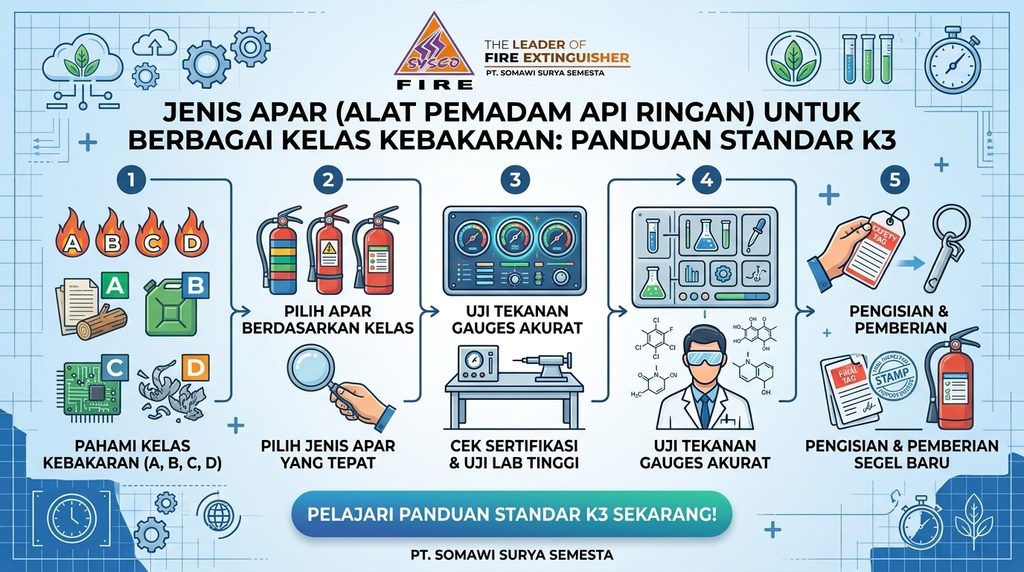 Jenis APAR (Alat Pemadam Api Ringan) untuk Berbagai Kelas Kebakaran: Panduan Standar K3