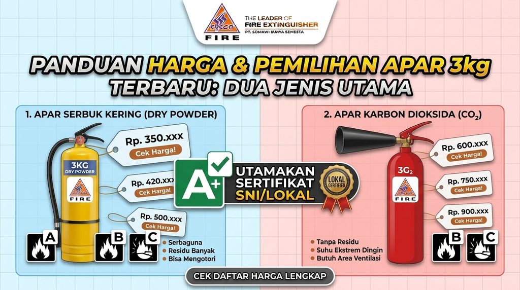Daftar Harga APAR 3kg Terbaru dan Panduan Cerdas Memilih yang Bersertifikat