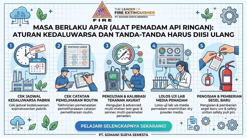 Masa Berlaku APAR (Alat Pemadam Api Ringan): Aturan Kedaluwarsa dan Tanda-Tanda Harus Diisi Ulang
