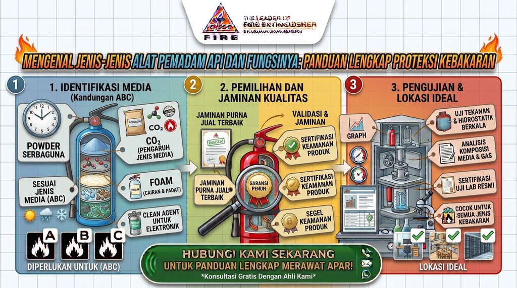 Mengenal Jenis-Jenis Alat Pemadam Api dan Fungsinya: Panduan Lengkap Proteksi Kebakaran