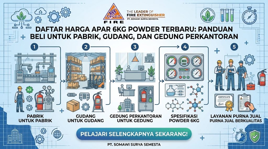 Daftar Harga APAR 6kg Powder Terbaru: Panduan Beli untuk Pabrik, Gudang, dan Gedung Perkantoran
