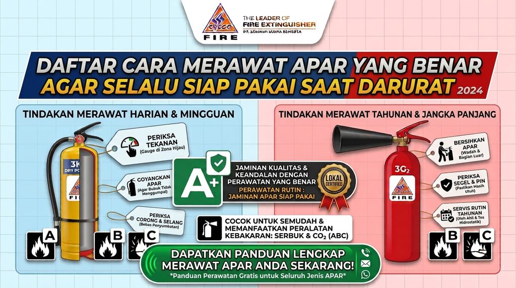 Cara Merawat Alat Pemadam Api (APAR) yang Benar Agar Selalu Siap Pakai Saat Darurat