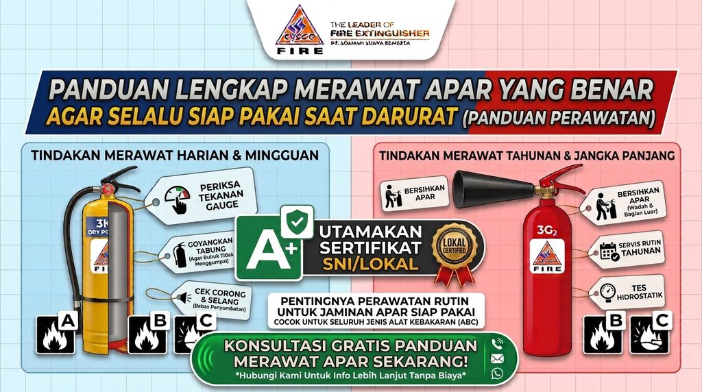 Cara Merawat Alat Pemadam Api (APAR) yang Benar Agar Selalu Siap Pakai Saat Darurat