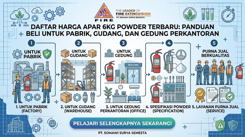 Daftar Harga APAR 6kg Powder Terbaru: Panduan Beli untuk Pabrik, Gudang, dan Gedung Perkantoran