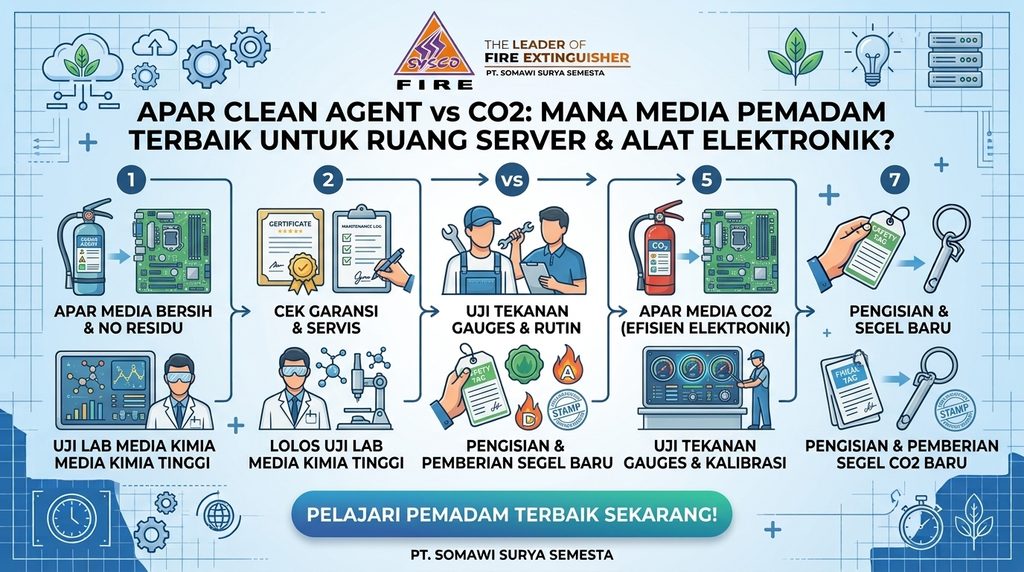 APAR Clean Agent vs CO2: Mana Media Pemadam Terbaik untuk Ruang Server dan Alat Elektronik?