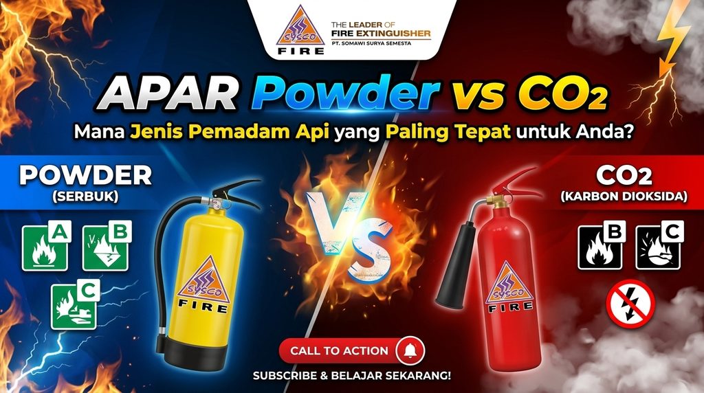 APAR Powder vs CO2: Mana Jenis Pemadam Api yang Paling Tepat untuk Anda?