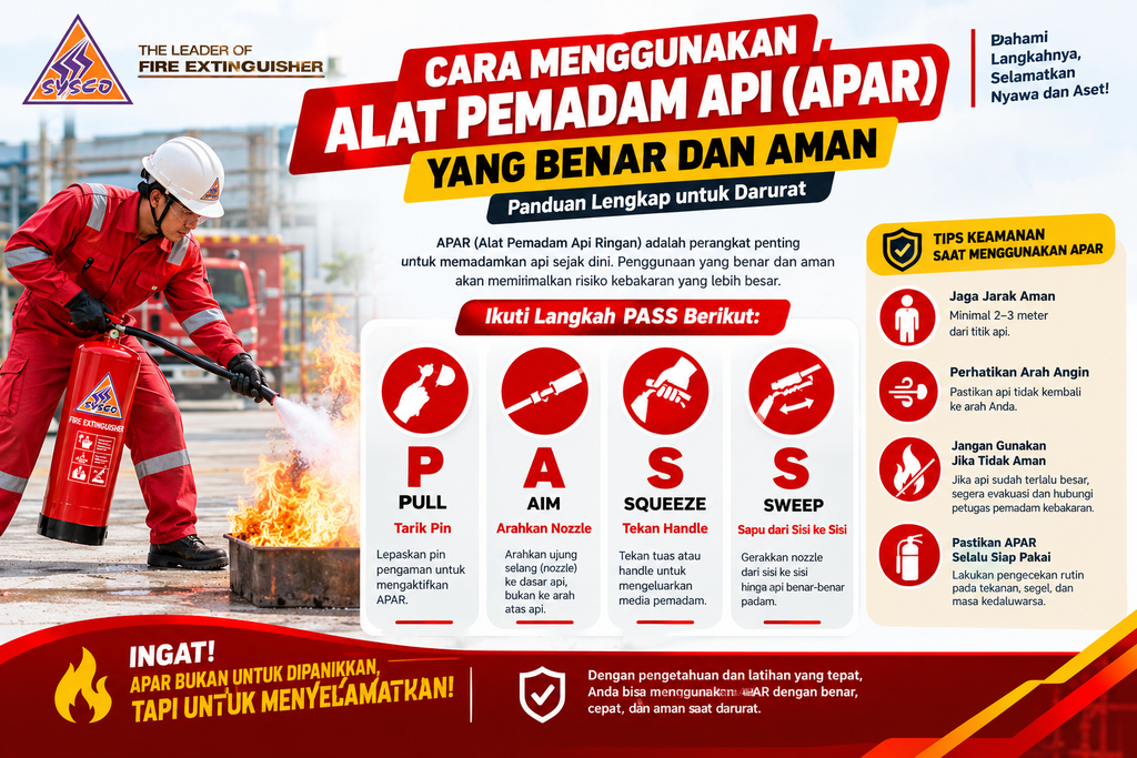 Cara Menggunakan Alat Pemadam Api (APAR) yang Benar dan Aman: Panduan Lengkap untuk Darurat